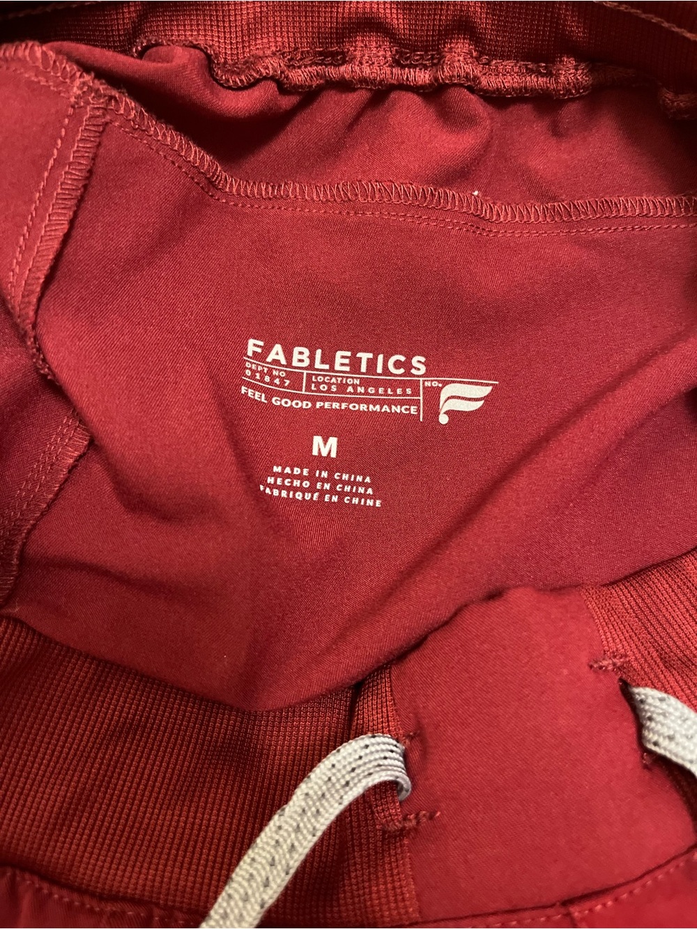 Fabletics Women’s Burgundy Red Scrub Set